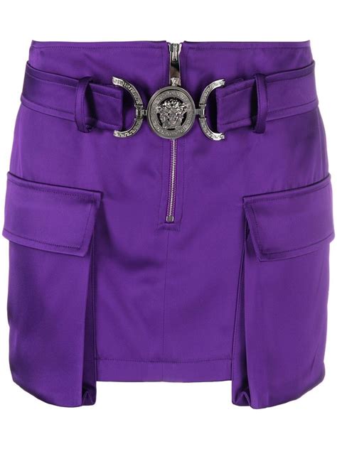 versace purple skirt|versace skirt size.